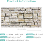 Commomy 12 pcs Faux Stone 3D Wall Panels Peel and Stick - Image 6
