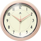 Infinity Instruments LTD. Retro 9 inch Silent Sweep Non-Ticking Mid Century by InfinityInstruments