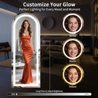 Koonmi LED Full Length Mirror, Lighted Floor Mirrors - Image 3