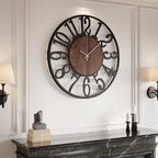 Cuspin 30 Inch Large Wall Clock, Silent Non Ticking Battery Operated Arabic by Cuspin