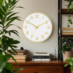 Mosewa Wall Clock 12 Inch, Battery Operated Silent Non-Ticking Modern Analog - Image 2