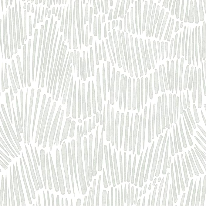 Theper Green Wallpaper 17.3"×787" Modern Striped Wall Paper Peel and Stick by Theper