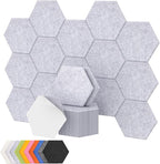 18 Pack Hexagon Acoustic Panels, TONOR 12"x 10"x 0.4" High Density Sound Proof by TONOR