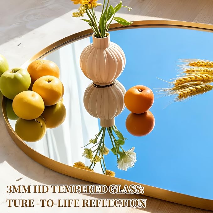 Oval Full Length Mirror, Ultra-Clear Explosion-Proof Dressing Mirror, Simple - Image 5