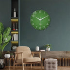 XNM Green Wall Clock for Living Room 16 Inches or Larger Modern Glass Wall - Image 5