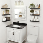 Vivelove Black Bathroom Shelves Over Toilet, Wall Shelf - Image 5