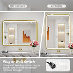 36x24 Inch LED Bathroom Mirror - Image 6