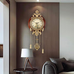 Aero Snail Dia 9-inch Retro Style Vintage Wood Indoor Wall Clock - Image 4