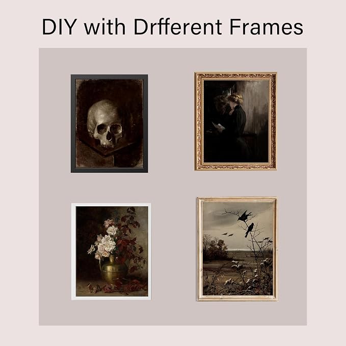 KBKBART Dark Academia Room Decor, Victorian Gothic Home Decor, Vintage Moody - Image 4