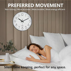 Wall Clock, Silent Wall Clocks Battery Operated 10 Inch Modern Non Ticking - Image 4