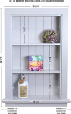 14x24 Aiden Recessed Wall Niche Medicine Cabinet Replacement, in The Wall - Image 7