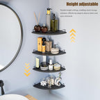 Corner Shelf Wall Mount, Floating Corner Shelves, Rustic Wood Wall Storage - Image 4