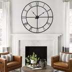 40 Inch Large Wall Clock for Living Room Decor – Easy-Assembly Silent - Image 3
