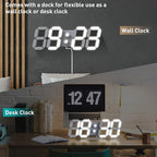 3D LED Digital Wall Clock/Desk Alarm Clock - Image 5