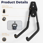 Moneek's Hardware 16 Pack Garage Storage Hook Anti-Slip Coating Heavy Duty Wall - Image 3