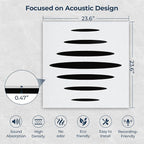 6 Pack Acoustic Wall Panels Self-Adhesive, 23.6" x 23.6" x 0.5" Acoustic Panels - Image 7