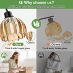 Bathroom Light Fixtures, 3-Light Black Vanity Light - Image 5