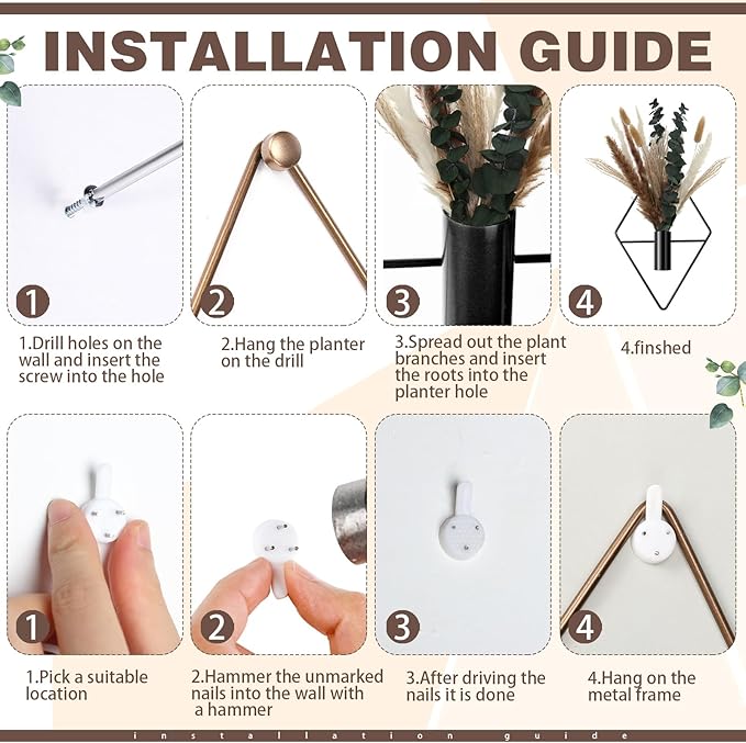 Jexine 4 Pcs Hanging Planters - Image 3