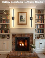 Battery Operated Wall Sconces Set of 2: 10000mAh Rechargeable Wall Lights - Image 9