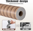 Haimin Wood Grain Slat Wall Panels Peel and Stick Faux Wood Thick Wallpaper - Image 4