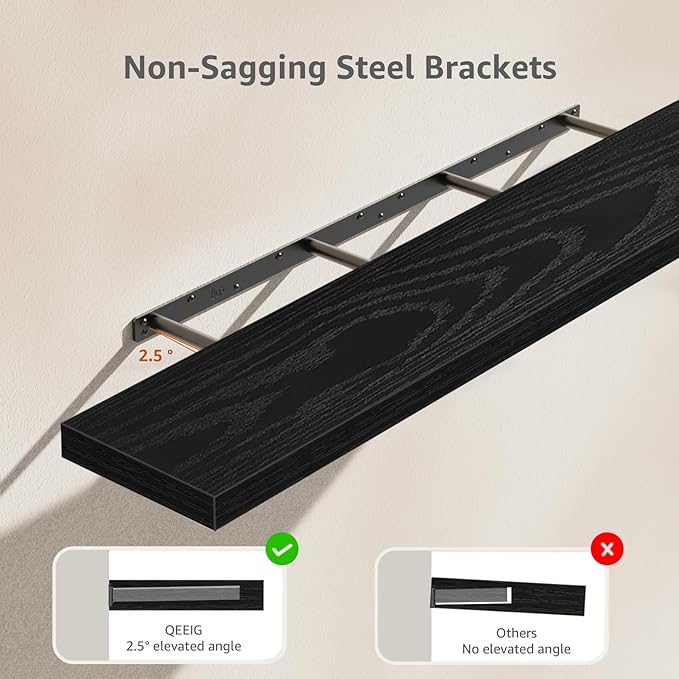 QEEIG Floating Shelves for Wall 55.1" Extra Long - Image 4