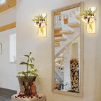 Rustic Wall Sconces Mason Jar Sconces Handmade Wall Art Hanging Design - Image 3