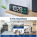 Digital Wall Clock Large Display, Auto Brightness Dimmer Reloj De Pared - Image 7