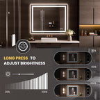 LOAAO 50"x40" LED Bathroom Mirror - Image 3