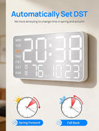 MASHI 8.4''Large Digital Wall Clock, Led Alarm Clock - Image 3