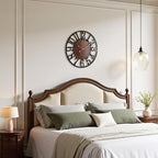 Vantic 24 Inch Large Wall Clock, Arabic Numeral Wood Oversized Wall Clocks - Image 6