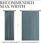 NICETOWN 2 Panels Blackout Curtains, Rod Pocket Window Curtains Room Darkning - Image 5