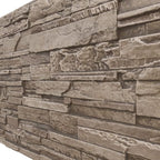 EverStone Cascade Faux Stone Panel, 48 5/8"W x 24 3/4"H x 1 1/4"D, Soft Ash - Image 7