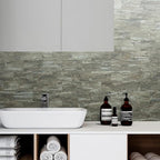 AULIGET 4-Piece Faux Stone Peel and Stick Backsplash Wall Tiles, Laundry Room - Image 2