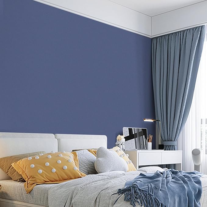 practicalWs Blue Peel and Stick Wallpaper 15.7" x 118.1" Blue Contact Paper - Image 2