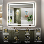 Briivue 48x38 Inch LED Bathroom Mirror - Image 2