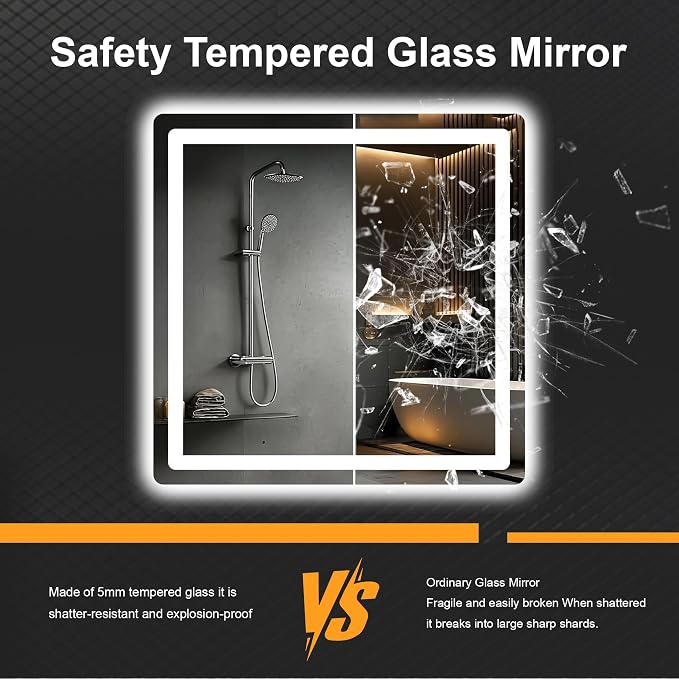 AMOISE LED Bathroom Vanity Mirror - Image 6