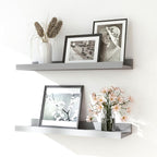 Floating Shelves for Wall Decor, Wall Mounted Wood Storage Shelf for Bedroom by Unknown