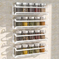LUCYCAZ 4 Pack Wall Mounted Spice Rack by LUCYCAZ