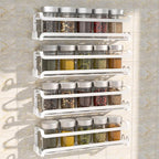 LUCYCAZ 4 Pack Wall Mounted Spice Rack by LUCYCAZ