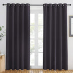 NICETOWN Greyish Purple Blackout Curtains 84 inch Length, Grommet Top Room by NICETOWN