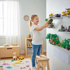 LRANFOW 12 Wall Display Shelf for Lego Building Bricks, 4x5 inch Dual-Sided - Image 5