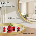 24 Inch Round Bathroom Mirror - Image 6