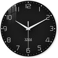 XNM Minimalist Wall Clocks Battery Operated 16 Inches Or Larger Black Wall Clock by XNMwallclock
