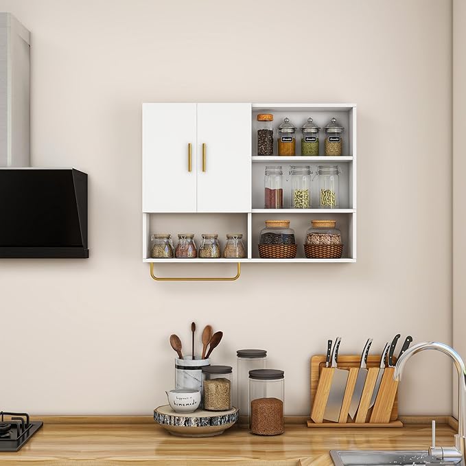 Bathroom Wall Cabinet Wood Large Wall Mounted Medicine Cabinet - Image 7