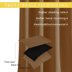 NICETOWN Sliding Door Curtains 84 inches Long, Grommet Blackout Thermal Patio - Image 3