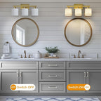 PARTPHONER Bathroom Light Fixtures, Bathroom Lighting Fixtures Over Mirror - Image 5