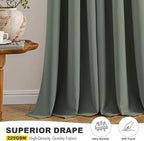 MIULEE Blackout Curtains for Bedroom Living Room 2 Panels, Thermal Insulated - Image 5
