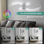 CANEOE Modern LED Wall Sconce, 39Inch LED Bathroom Vanity Light, 6000K Modern - Image 3