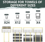 Towel Racks for Bathroom, Bathroom Shelf Over Toilet, Floating Shelves - Image 6