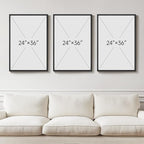 Large Framed Black and White Abstract Wall Art - Image 3